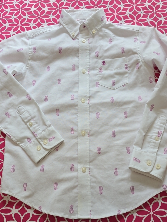 Izod Other - IZOD Boys' Long Sleeve Button-Down Dress Shirt Size M 10/12 (SMALL FLAW)